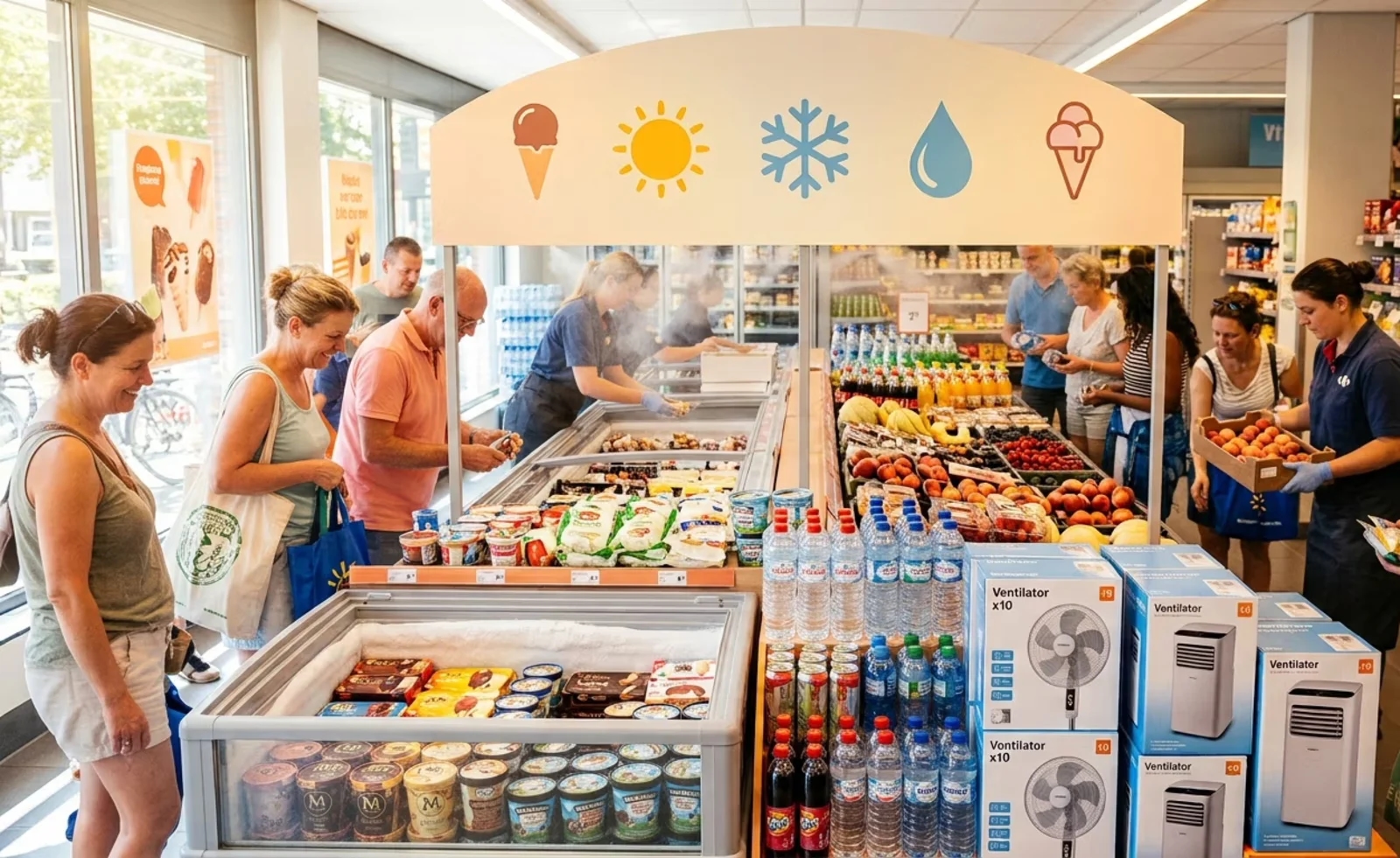 Carrefour u borbi protiv visokih temperatura u Belgiji