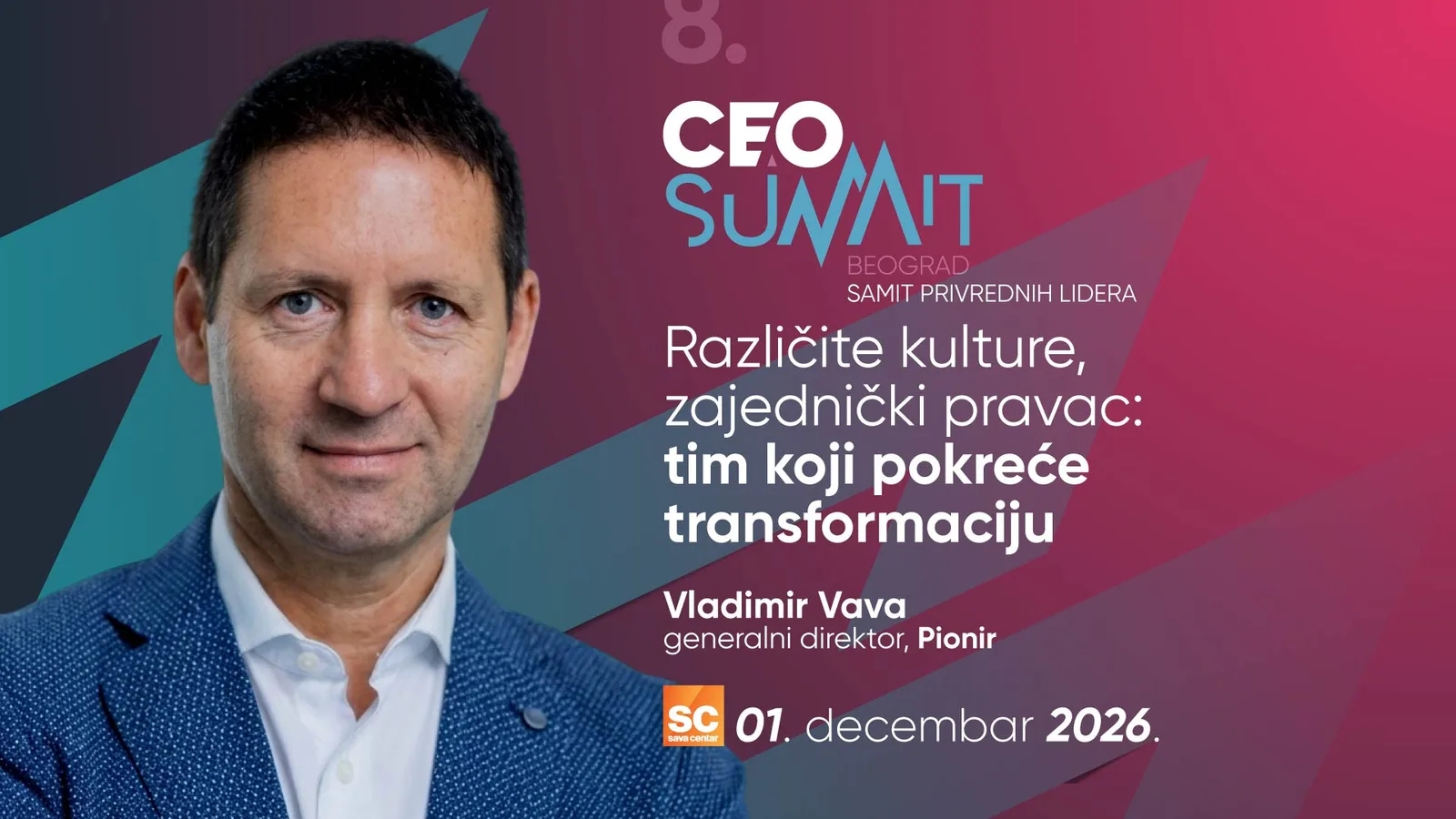 8. CEO Summit Beograd - Vladimir Vava, generalni direktor, Pionir