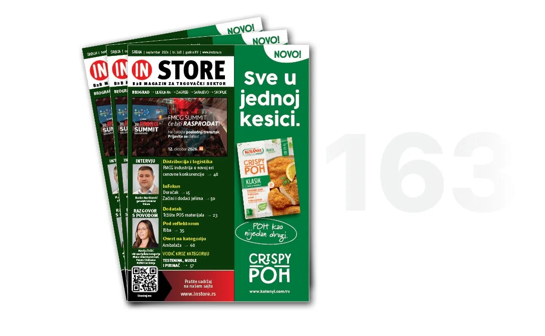 Prelistajte septembarsko izdanje INSTORE magazina!