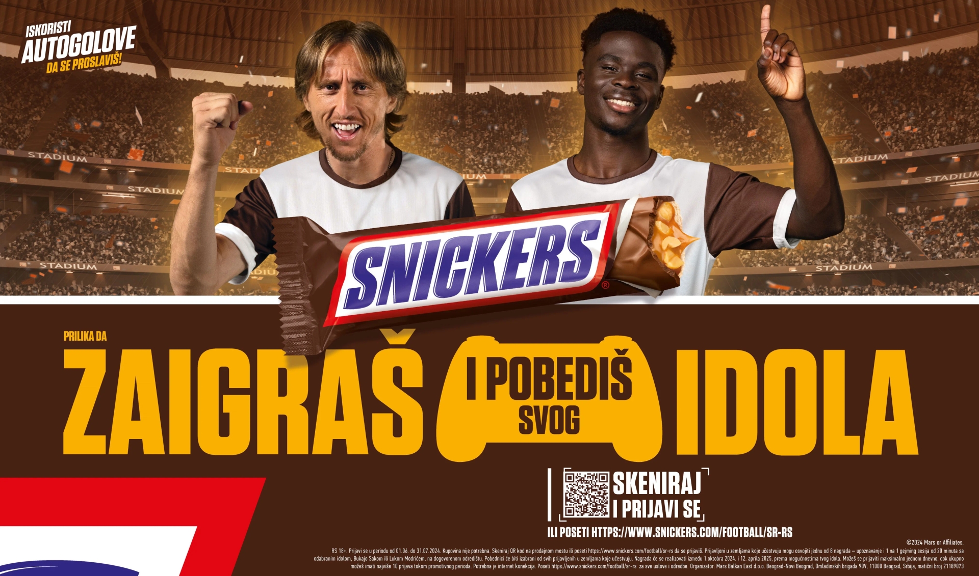 Luka Modrić i Bukayo Saka u novoj kampanji za Snickers (VIDEO)