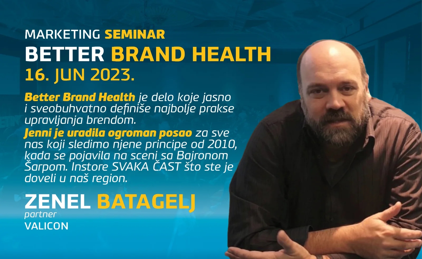 Better Brand Health - zašto prisustvovati seminaru autorke Jenni Romaniuk 16. juna u Beogradu?
