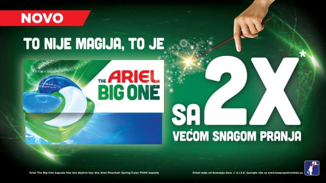 Ariel predstavlja The Big One - novu generaciju kapsula