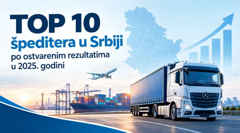 TOP 10 špeditera u Srbiji po ostvarenim rezultatima u 2025.