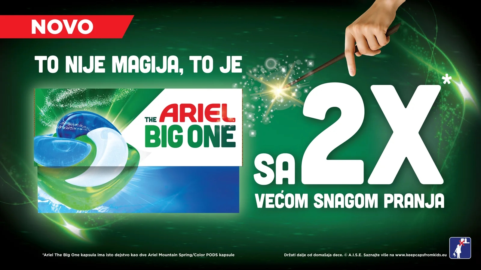 Ariel predstavlja The Big One - novu generaciju kapsula