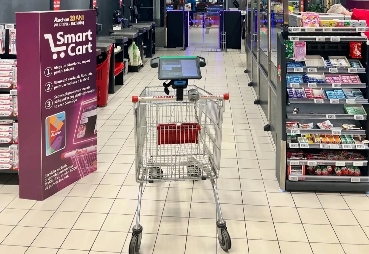 Auchan testira pametna kolica u Rumuniji
