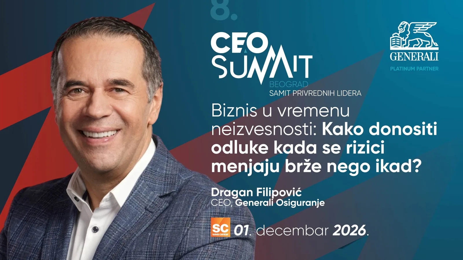 8. CEO Summit Beograd - Dragan Filipović, CEO, Generali Osiguranje