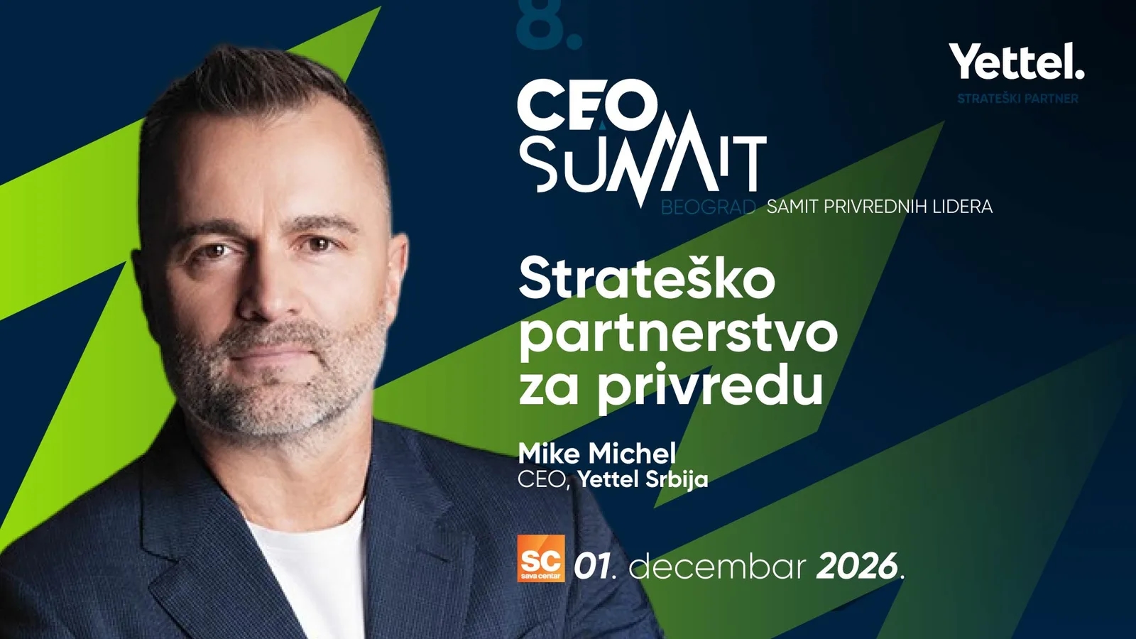8. CEO Summit Beograd - Mike Michel, CEO, Yettel Srbija