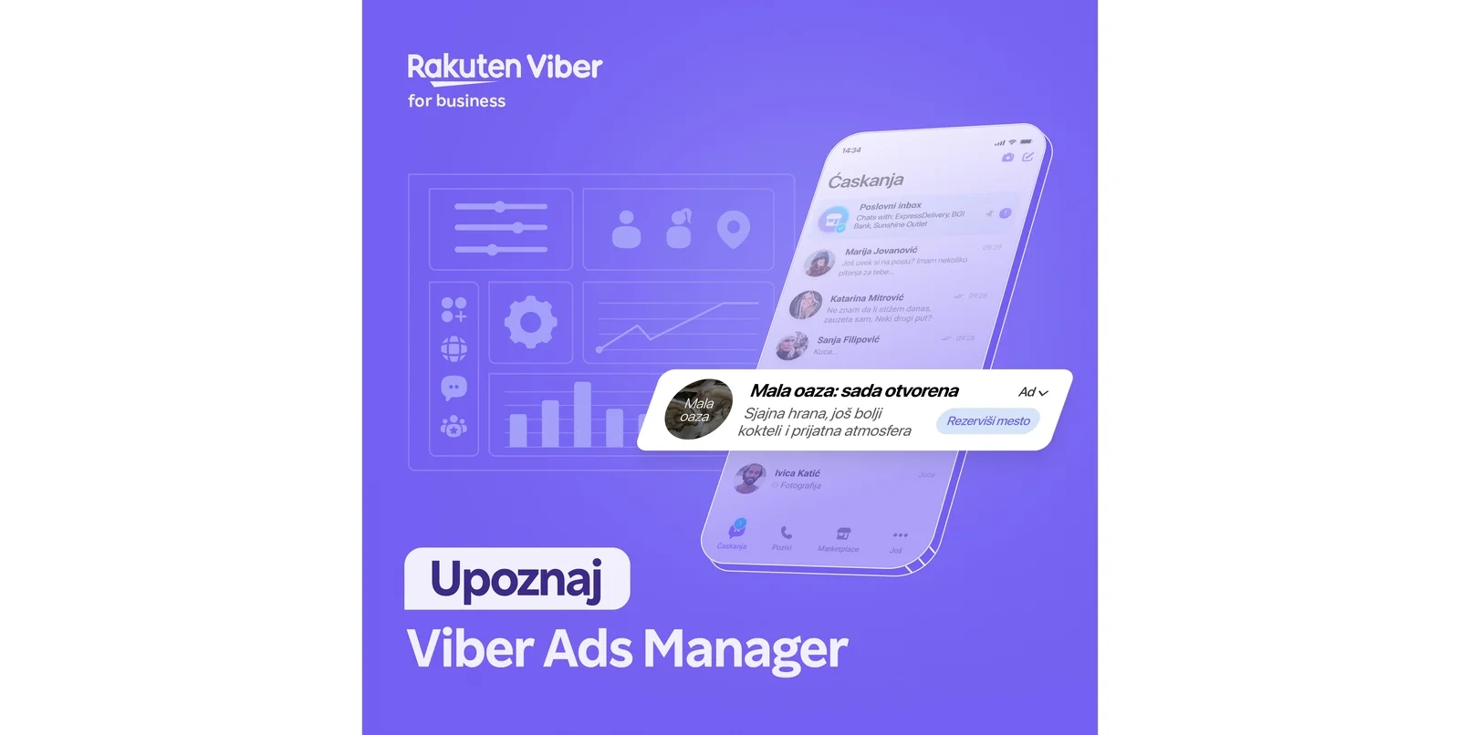 Rakuten Viber predstavio Menadžera Viber reklama