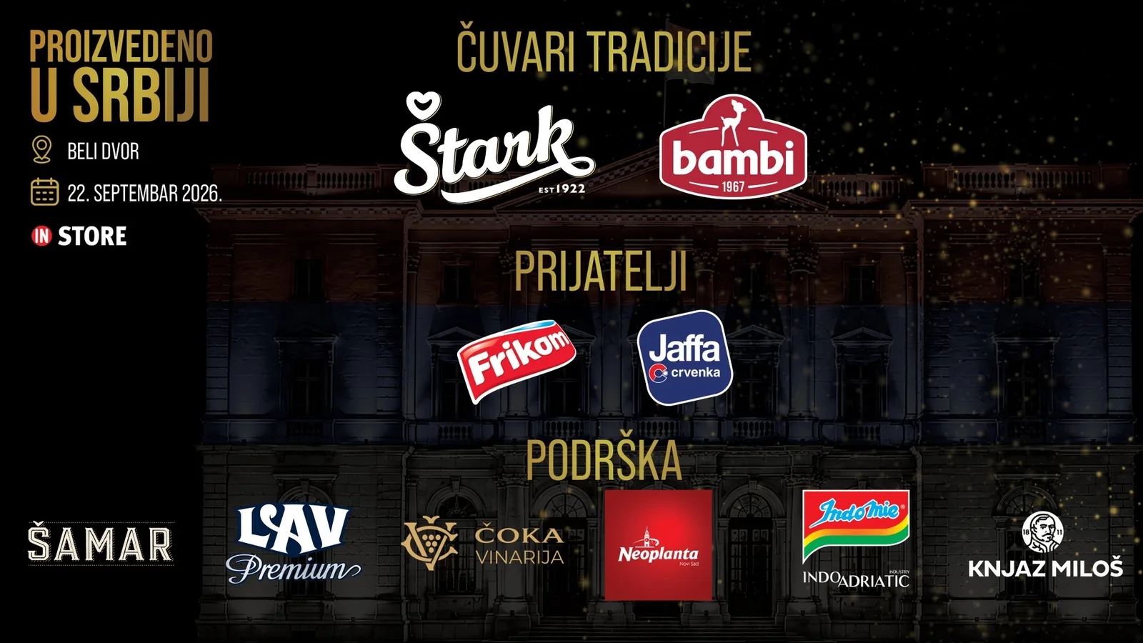 Hvala partnerima koji su podržali prvi događaj „Proizvedeno u Srbiji“