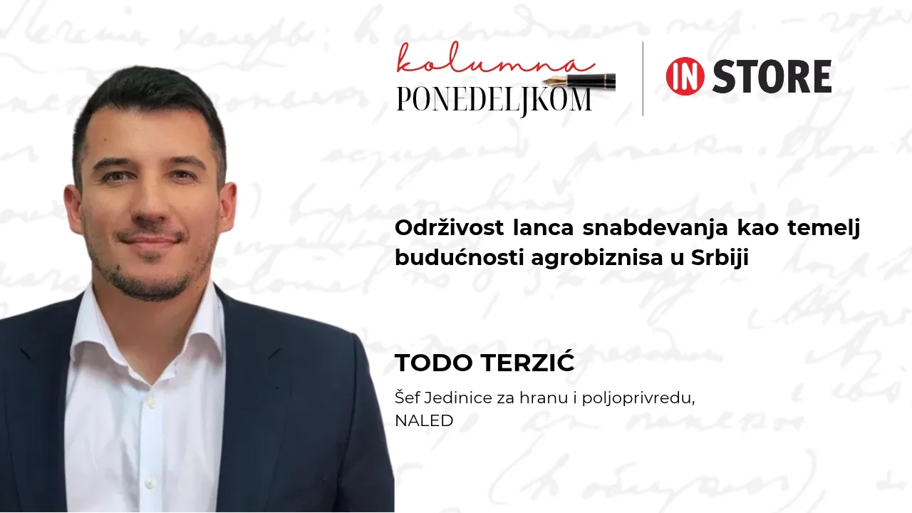 Todo Terzić: Održivost lanca snabdevanja kao temelj budućnosti agrobiznisa u Srbiji